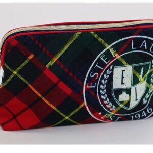 Estee Lauder Zippered Cosmetic Bag Makeup Bag 8"x 2"x 5.5" Lightweight New